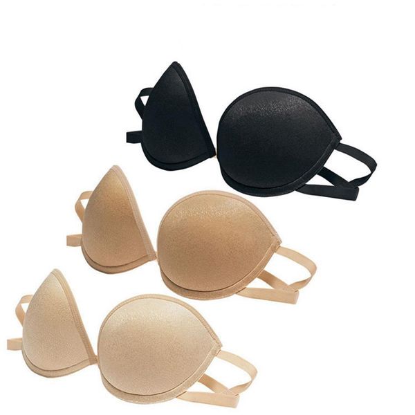

women invisible bra magic strapless lingerie push up bra backless underwear wedding off shoulder dress seamless bras hot, White