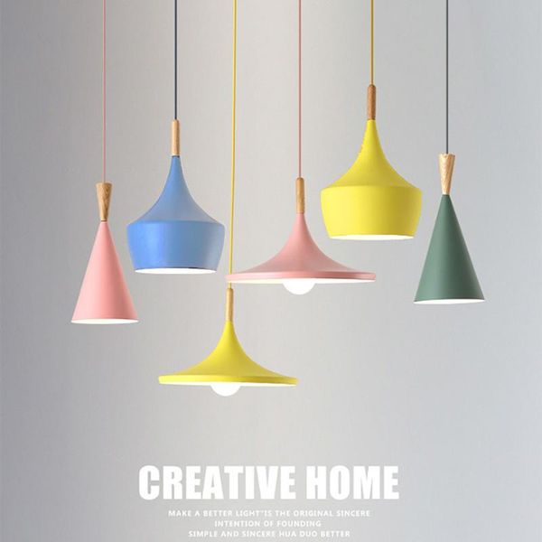 

pendant lamps nordic modern lights restaurant led wooden hanging lamp for dining room el bedroom kitchen lighting