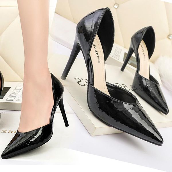 

dress shoes women de ladies high heels wedding brand party thin, Black