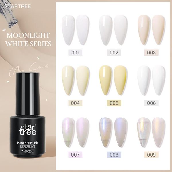 

nail gel star tree 2pcs moonlight white polish varnish soak off summer uv gelcolor manicure semi permanent vernis gellak, Red;pink