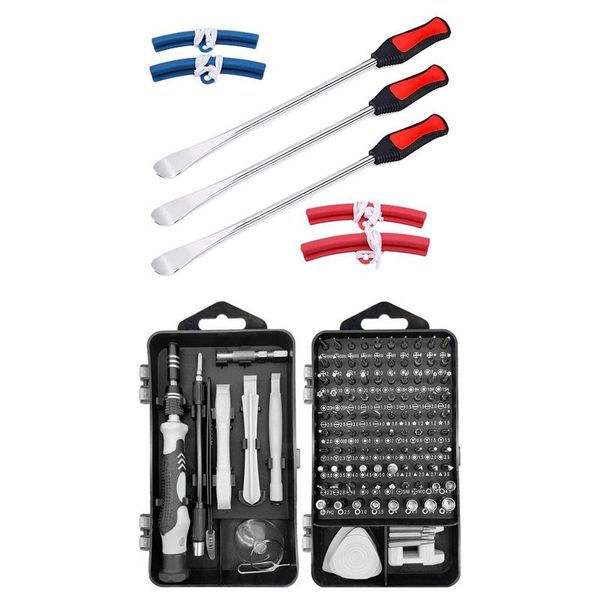 

hand tools 119 in 1 precision screwdriver set mini with 14.5 inch tire lever tool