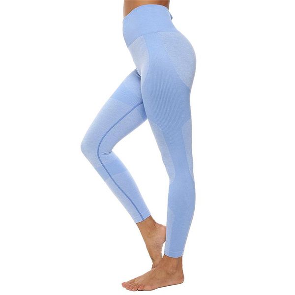 

yoga outfits breathable high waisted workout seamless women leggings fitness, White;red
