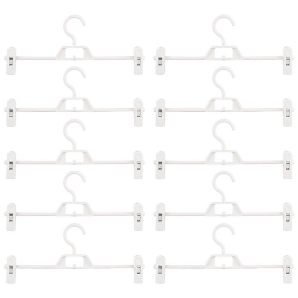 

hangers & racks doitool 10pcs pant skirt adjustable clips pants clothes hanger rack