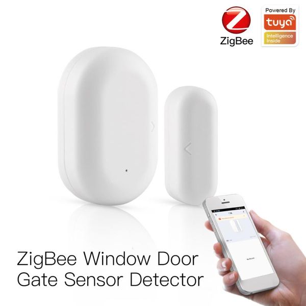 

smart home control tuya zigbee3.0 door and window sensor voice remote is compatible with alexa google
