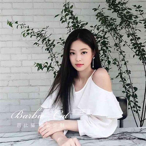 

jennie clothes summer ruffle blouse shirt halter neck cami cold off shoulder women chiffon blusa feminina 210519, White