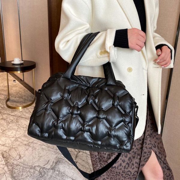 

large capacity lightweight cotton women's bag, shoulder strap handbag, winter trend bags
