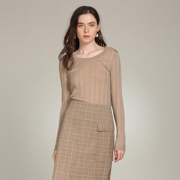 

women's sweaters 2021 fashion cashmere women 100% pure solid color crew neck woman jumper knitted spring soft casual, White;black
