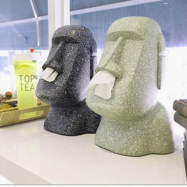 

tissue boxes & napkins [vip] creative resin crafts resurrection island portrait box living room table home decoration restaurant napkin