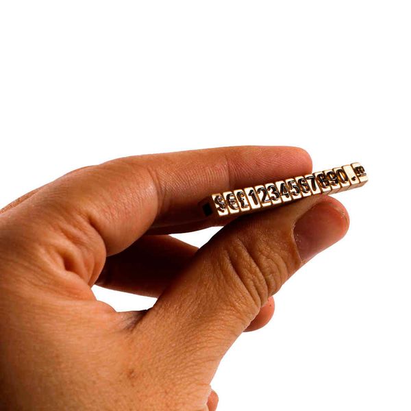 

gold jewellery system stands for pricing price holder sign