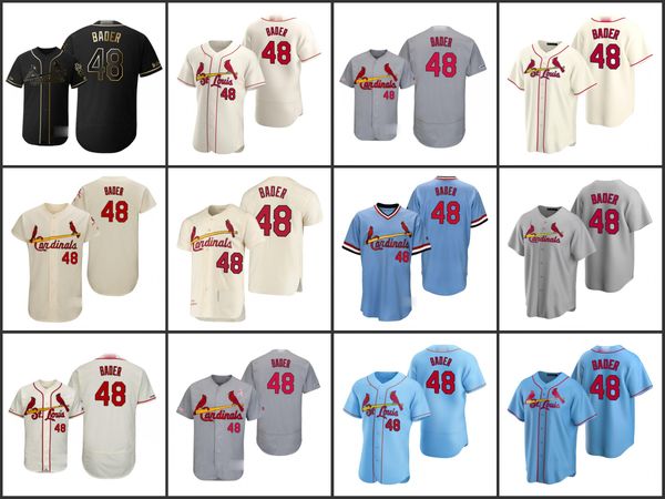 

st. louis cardinals men 48 harrison bader women youthjerseys, Black;red