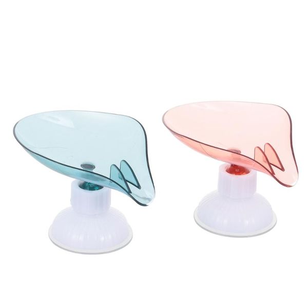 

2pcs soap dishes boxes holder drain kitchen storage & organization