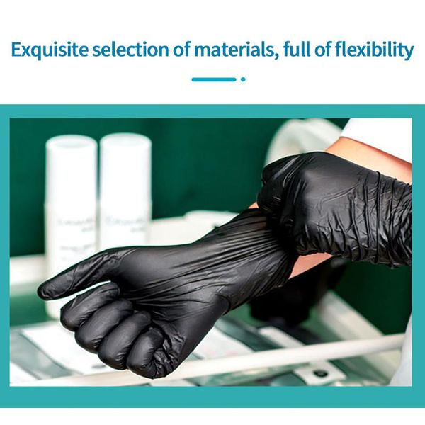 

disposable gloves nitrile gloves100pcs work glove cooking kitchen cleaning universal household garden tattoo beauty
