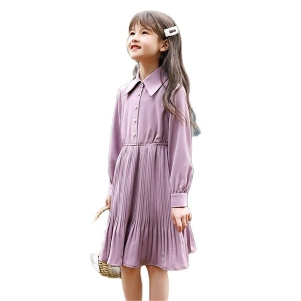

dress spring foreign fashion children's purple long-sleeved bottoming skirt and autumn princess dress p4535 210622, Red;yellow