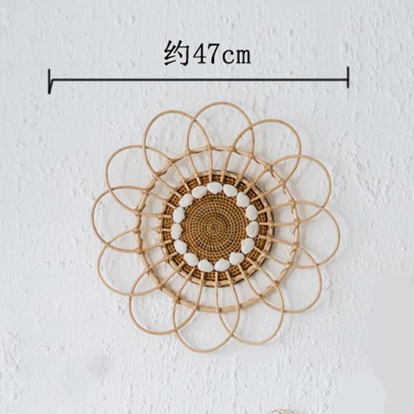 

decorative objects & figurines nordic rattan weaving shell bohemia national wind wall hanging decor home stay facility contracted