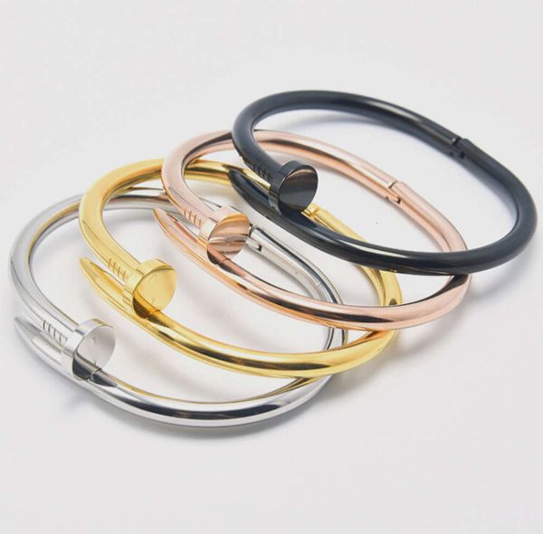 

hand catenary star's same from star's screw nail open couple's bracelet, Golden;silver