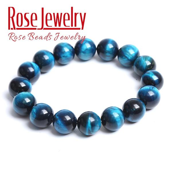 

beaded, strands 100% real natural tiger eye bracelet minimalist men women strand buddha braclet for male yoga handmade jewelry homme accesso, Black