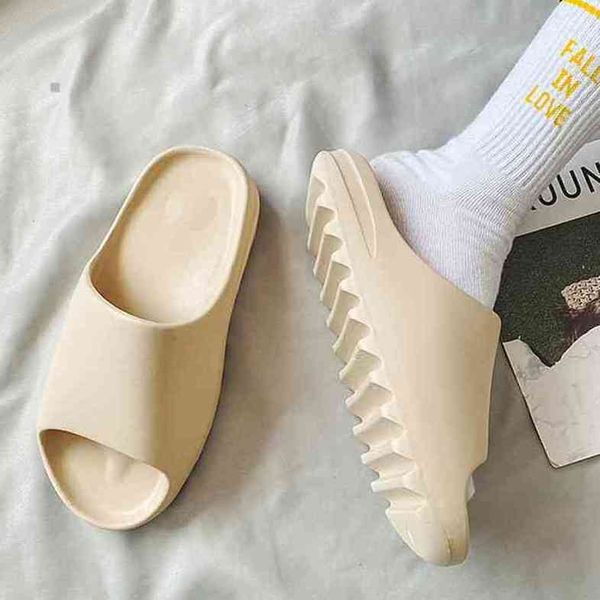 

yeesy slide women men slippers desert sand bone resin sandal bench foam runner sneakers indoor outdoor brown football basketball soccer soot, Black