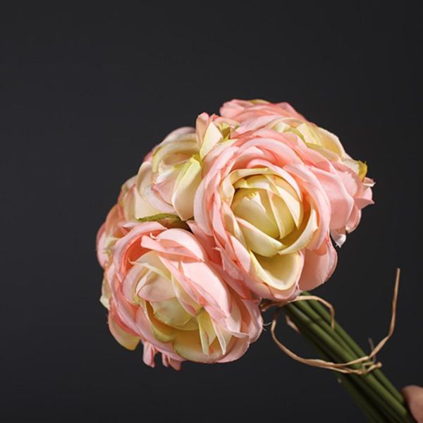 

decorative flowers & wreaths 10pcs lotus bouquet for wedding silk home decoration