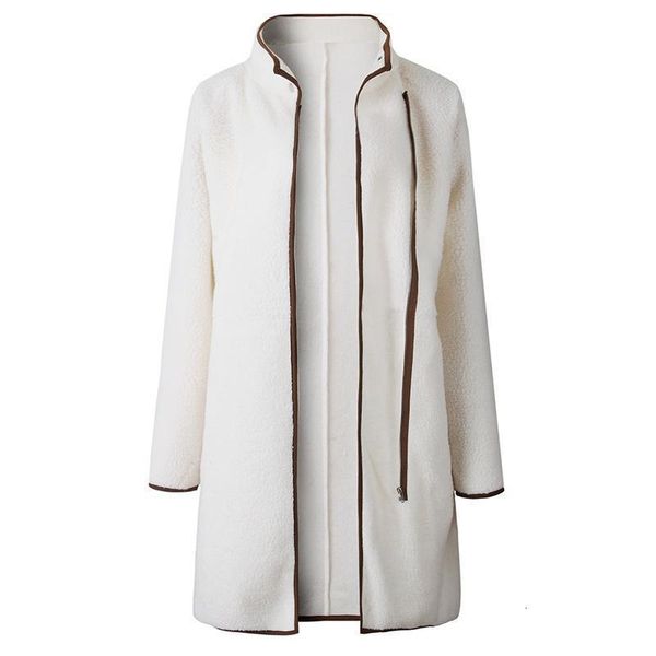 

women's jackets winter women coat korean windbreak fleece jacket turtleneck solid color long sleeve parka er zipper female 5bs6, Black;brown