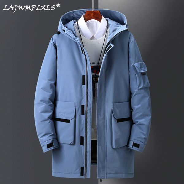 

new winter men's down jacket stylish male coat thick warm man clothing 2021 men'swarm parka, Black