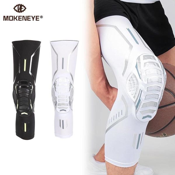 

piece sport protection kneeguard comfortable breathable knee pad muscle pressure elastic -proof anti-collision protector elbow & pads, Black;gray