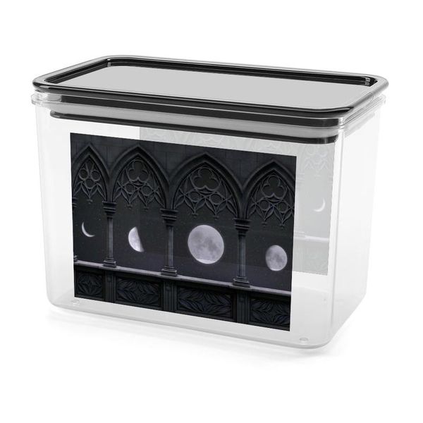 

rectangle kitchen storage container transparent tank sealed for coarse cereals grains organizer bottles & jars