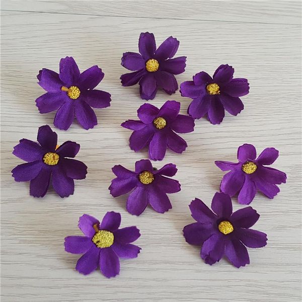 

decorative flowers & wreaths 50pc multicolor daisy head flower mini artificial silk for wedding banquet engagement party home decoration diy