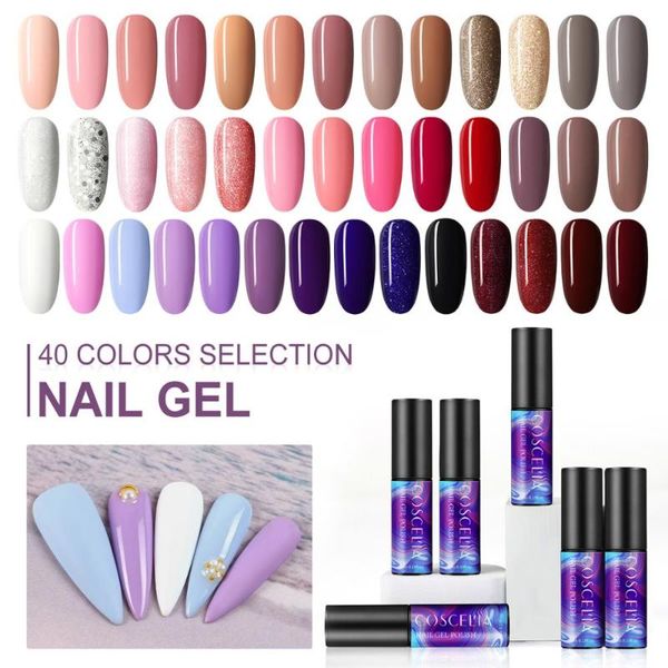 

nail art kits coscelia 40 colors gel polish set 5ml vernis semi permanent lot all for manicure