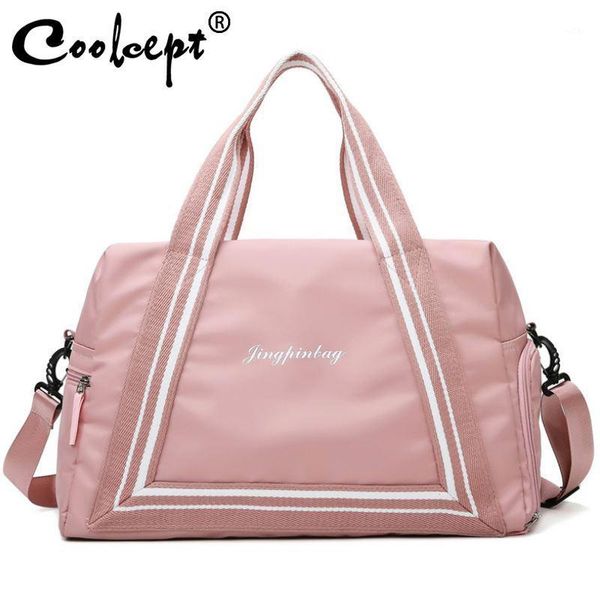 

evening bags coolcept 2021 fashion women travel bag shoulder handbag cross body patch worker luggage oxford cloth1