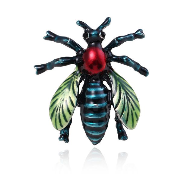 

factory 21ss falang drop oil animal bee brooch metal insect brooch christmas