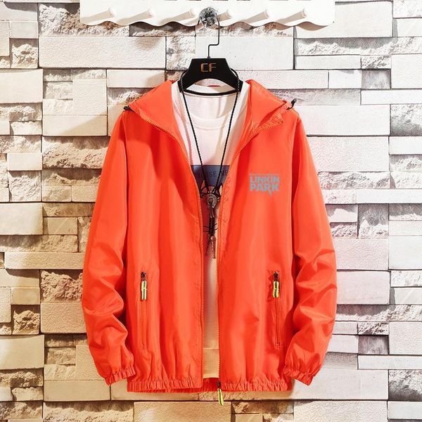 

men's jackets autumn clothes hooded jacket streetwear reflective windbreaker oversized loose casual, Black;brown