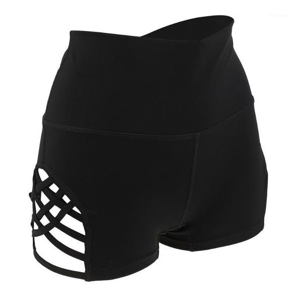

yoga outfit 1pc female high waist workout shorts stretch sports pants for fitness