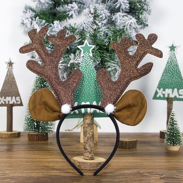 

christmas decorations decoration fabric cute big antlers hair bands accessories
