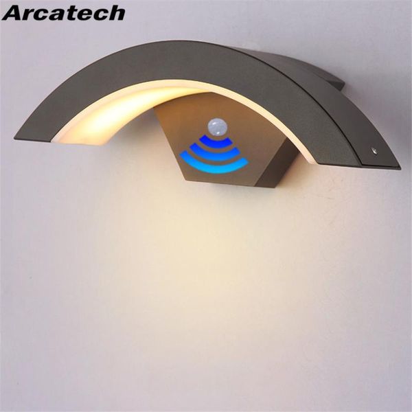 

outdoor wall lamps 18w light motion sensor led lamp waterproof garden yard porch weatherproof nr-170