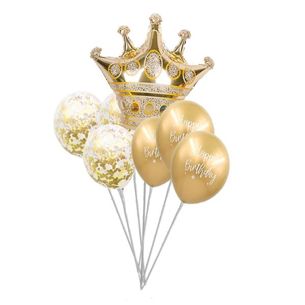 

party decoration 7pcs/set crown posing props wedding room valentine's day gift birthday anniversary