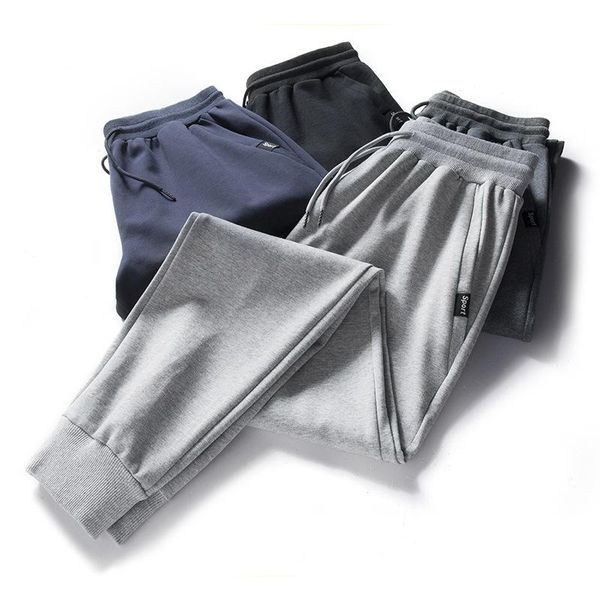 

men's pants jogging sweatpants running male sport fitness sportswear breathable homme casual cotton trousers oversized, Black