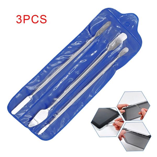 

professional hand tool sets 3pcs metal spudger universal mobile phone repair opening disassemble crowbar steel pry