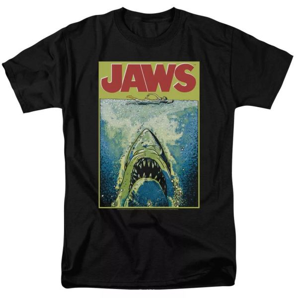 

jaws bright jaws t-shirt sizes s-3x new, White;black