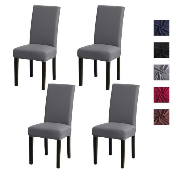 

4pcs/set fabric chair cover for dining room chairs covers high back living kitchen restaurant