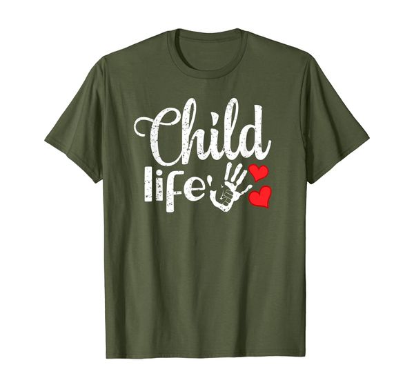 

child life professionals pediatric health care specialist t-shirt, White;black
