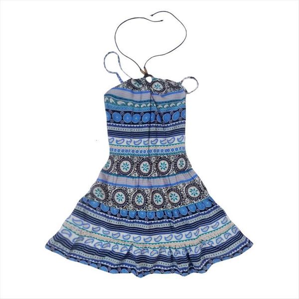 

national style beach sundress well girl dress made girls teenager summer vacation children kids outwear clothing, Red;yellow