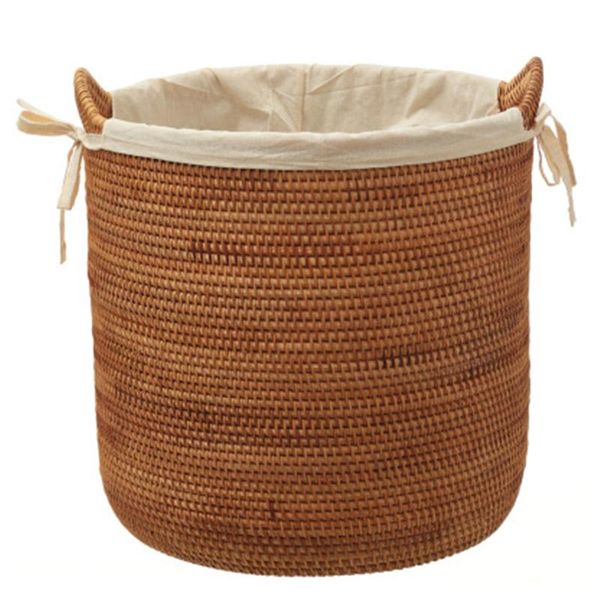 

vietnam rattan woven laundry basket dirty clothes bucket storage toy boxes baskets