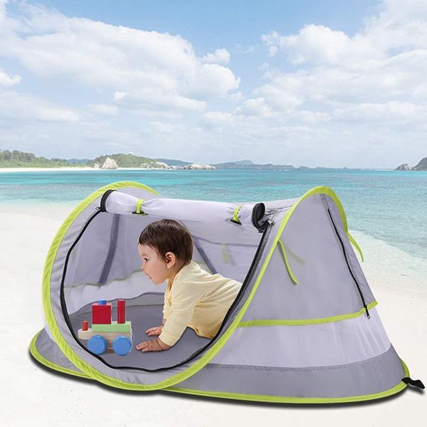 

baby beach tent with a brim sun protection hat portable travel upf50+ infant shelters open folding outdoor bed tents and