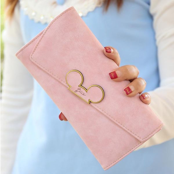 

wallets korean frosted long wallet oblique cover women's cute, Red;black