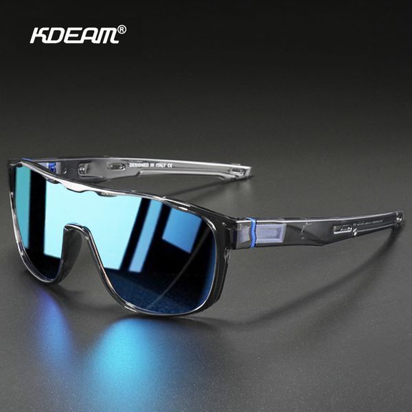 KDeam enorme polarizado óculos de sol homens mulheres moda estilo esporte dirigindo óculos de pesca goggles super luz quadro n34