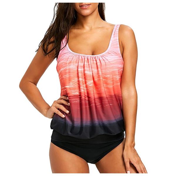

women's swimwear jaycosin tie-dye push up swimsuits women summer 2021 shorts two piece bathing bikini beach, White;black