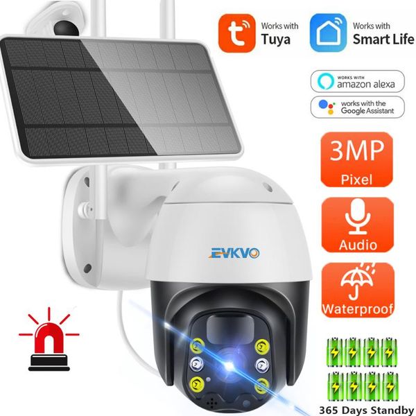 

tuya smart camera wifi ip ptz outdoor solar cctv battery surveillance waterproof with google home alexa cameras