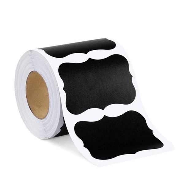 

150/300pcs blank chalkboard labels removable sticker for kitchen canning mason gift wrap