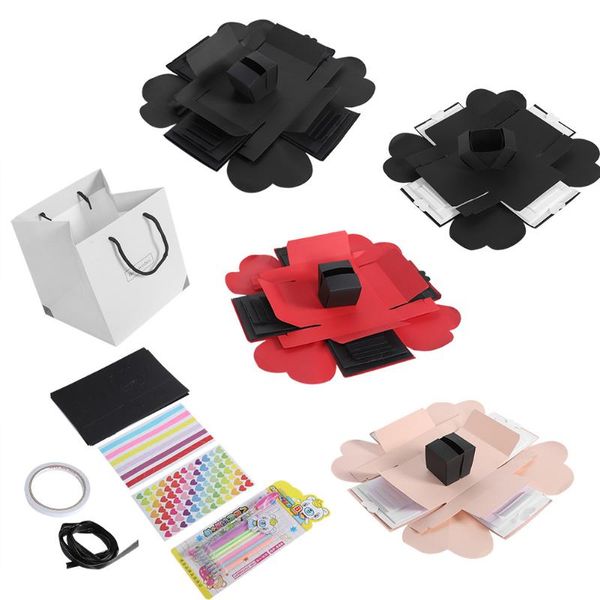 

gift wrap diy po surprise explosion box bomb scrapbook birthday valentine's