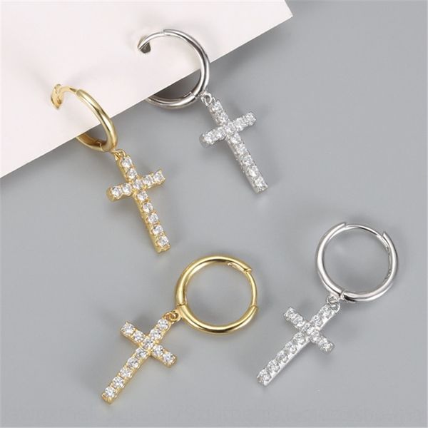 

uhmu 2020 cross long style korean with dongmenzi stud 2020 cross long and style korean with dongmenzi earrings and earrings, Golden;silver